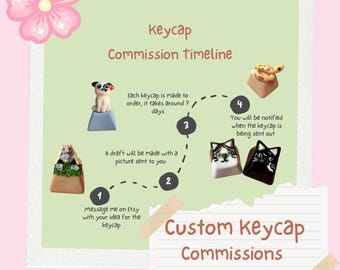 Custom Handmade Artisan Keycap: Personalized Keyboard Accessory
