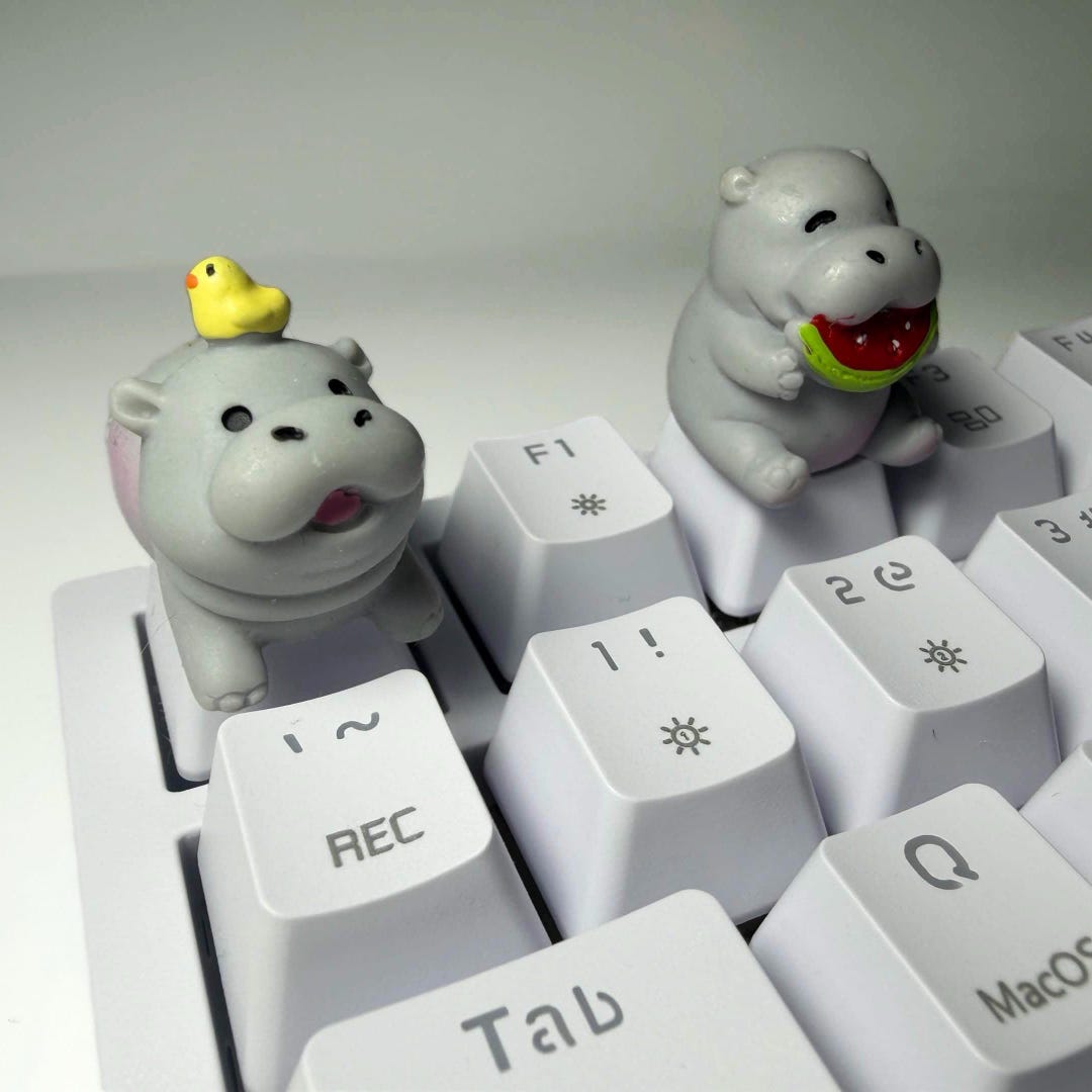 Hippo Keycap Hippo Artisan Keycap – Handmade Keyboard Accessory - Etsy