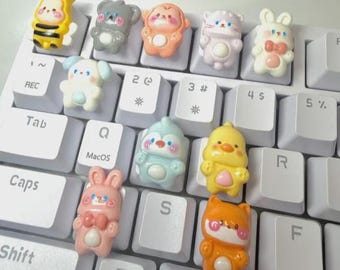 Animal Artisan Keycap  – Handmade  Keyboard Accessory