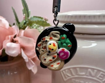 Kawaii Ramen Bowl Phone Charm | Handmade Accessory