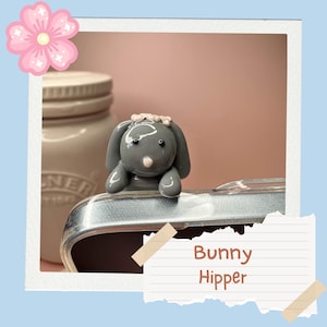 Kawaii Bunny Hipper | Cute Phone Hipper | Handmade Hipper | Kawaii Phone Hipper | Kindle Peeker