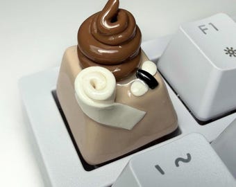 Kawaii Poop Artisan Keycap: Benutzerdefiniertes Tastaturzubehör