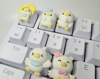 Duck Artisan Keycap – Handmade Keyboard Accessory