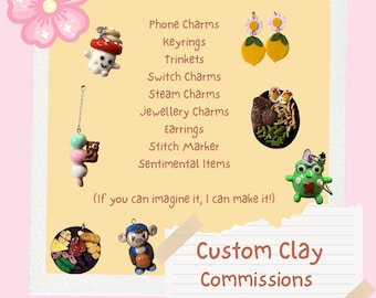 Handgemachte Clay Custom Charms: Personalisierte Geschenke