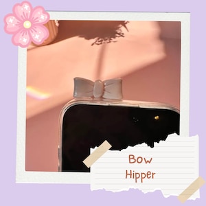 Kawaii Bow Hipper | Cute Phone Hipper | Handmade Hipper | Kawaii Phone Hipper | Kindle Peeker