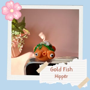 Kawaii Gold Fish Hipper | Cute Phone Hipper | Handmade Hipper | Kawaii Phone Hipper | Kindle Peeker