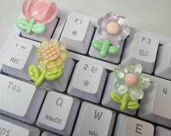 Copritasto artigianale Blossom Flower – Accessorio per tastiera fatto a mano