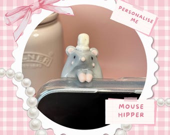 Kawaii Mouse Chef Phone Hipper | Cute Kindle Peeker