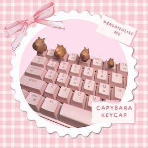 Handgemaakte Capybara Artisan-toetsen: aangepast toetsenbordaccessoire