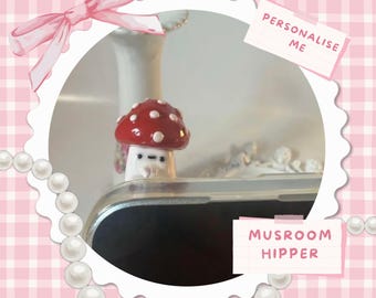 Kawaii Mushroom Phone Hipper | Cute Kindle Peeker