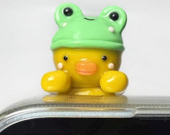 Duck Hipper for Phone & Kindle – Handmade Polymer Clay Charm