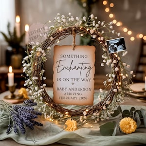 Magical Fairy Baby Announcement: Editable Social Media Template (Digital Download)