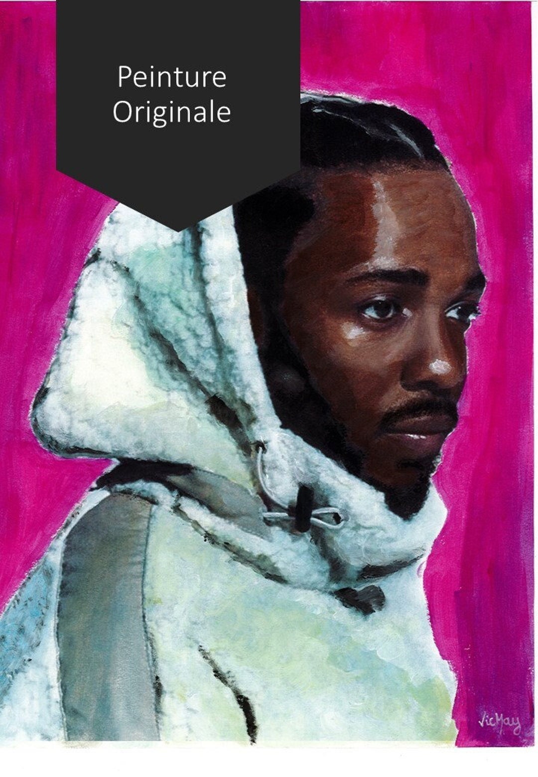 Kendrick Lamar Portrait Painted Poster Etsy(04)