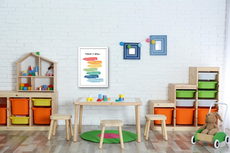 A1 Size Kids Printable Art Positive Quote Print Kids Wall Art Nursery ...