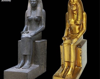 Magnificent Bronze Pharaonic Statue: Captivating Ancient Egyptian Lady Sennuwy