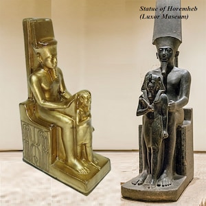 Astonishing Gold-Colored Replica Celebrating Ancient Egyptian King Horemheb