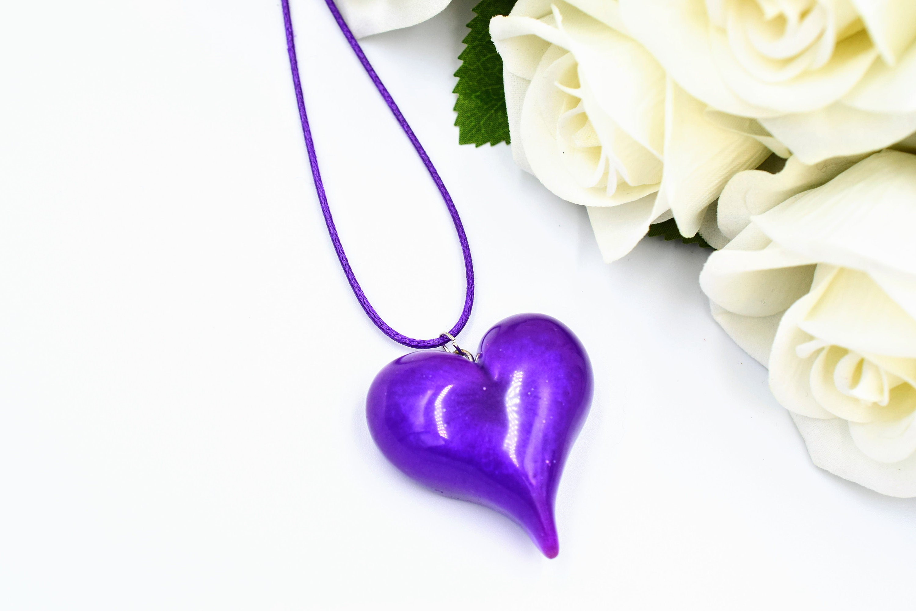 Garden Lavender Heart Pendant Garden Lavender Heart Pendant