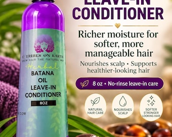 Batana Oil Leave-In Conditioner | hair thickener, hair growth, hair regrowth, indian hair growth,ayurvedic hair leave in conditioner product