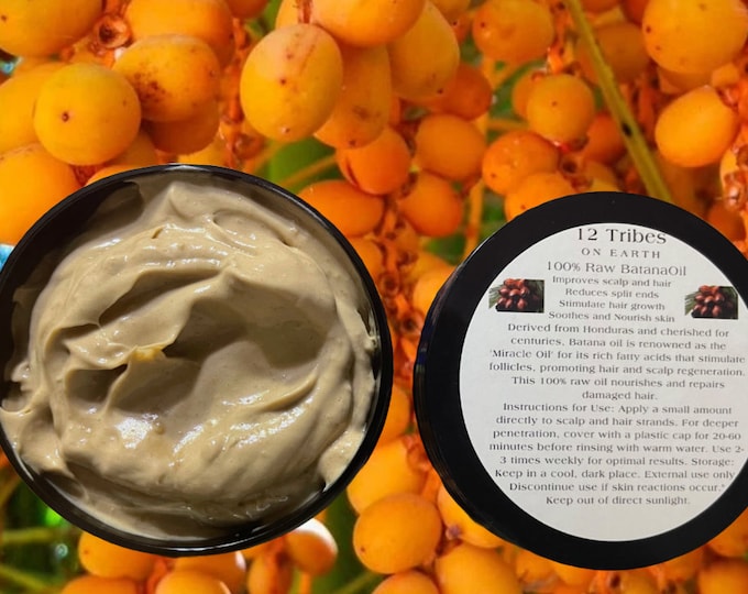 100% Raw Batana Oil 4oz/8oz (Whipped)