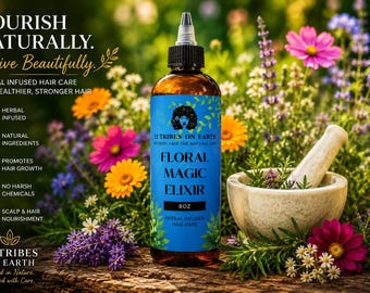 POTENT Extreme Hair Growth Floral Magic Elixir | Hair Growth Oil | Herbal Hair Serum | Scalp care | Natural Hair Growth Products | Rose hair