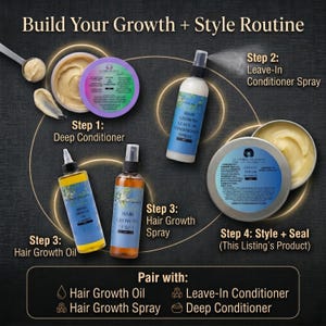 Creamy Emu Oil GROWTH Pomade 8oz | Natural Hair Pomade for Women, Dry Scalp Moisturizer and Soft Styling Pomade, All Hair Types LeaveIn image 13