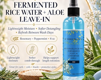 Hair Growth Rice Water and Aloe Leave-In Conditioner Spray | hair growth spray, hair mist, hair growth product, hair spray, Indian hair care