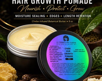EXTREME GROWTH Potent Chebe Hair Growth Pomade 8oz | Vegan Chebe Hair Pomade