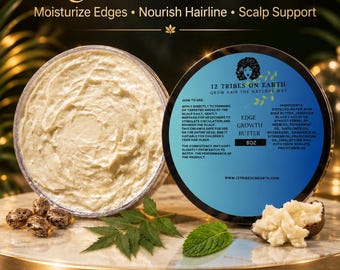 EXTREME Edge Growth Butter for Thinning Edges + Hairline Moisture, Natural Hair Growth Butter for Edges, Braids, and Dry Scalp Stimulant