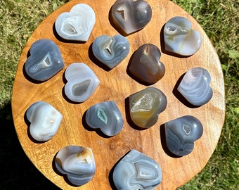 Druzy Agate Heart