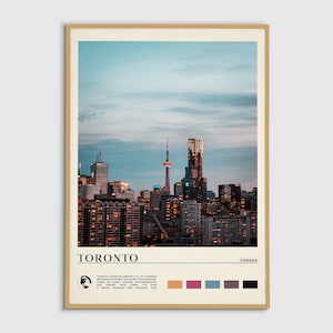 Digital Oil Paint, Toronto Print, Toronto Wall Art, Toronto Poster, Toronto Photo, Toronto Poster Print, Toronto Wall Decor, Canada Print