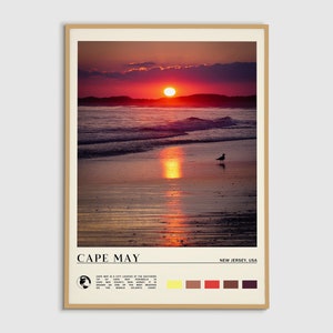 Digital Oil Paint, Cape May Print, Cape May Wall Art, Cape May Poster, Cape May Photo, Cape May Poster Print, Cape May Decor, New Jersey