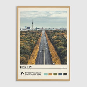 Digital Oil Paint, Berlin Print, Berlin Wall Art, Berlin Poster, Berlin Photo, Berlin Poster Print, Berlin Wall Decor, Germany Poster Print