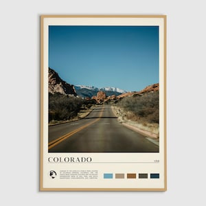 Digital Oil Paint, Colorado Print, Colorado Wall Art, Colorado Poster, Colorado Photo, Colorado Poster Print, Colorado Wall Decor, USA