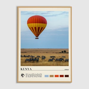 Digital Oil Paint, Kenya Print, Kenya Wall Art, Kenya Poster, Kenya Photo, Kenya Poster Print, Kenya Wall Decor, Africa Poster Print