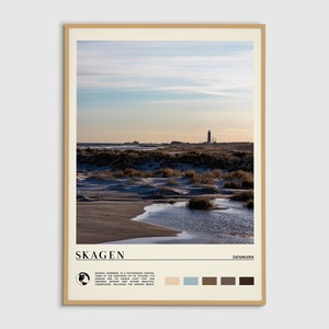 Digital Oil Paint, Skagen Print, Skagen Wall Art, Skagen Poster, Skagen Photo, Skagen Poster Print, Skagen Wall Decor, Denmark Print, Europe