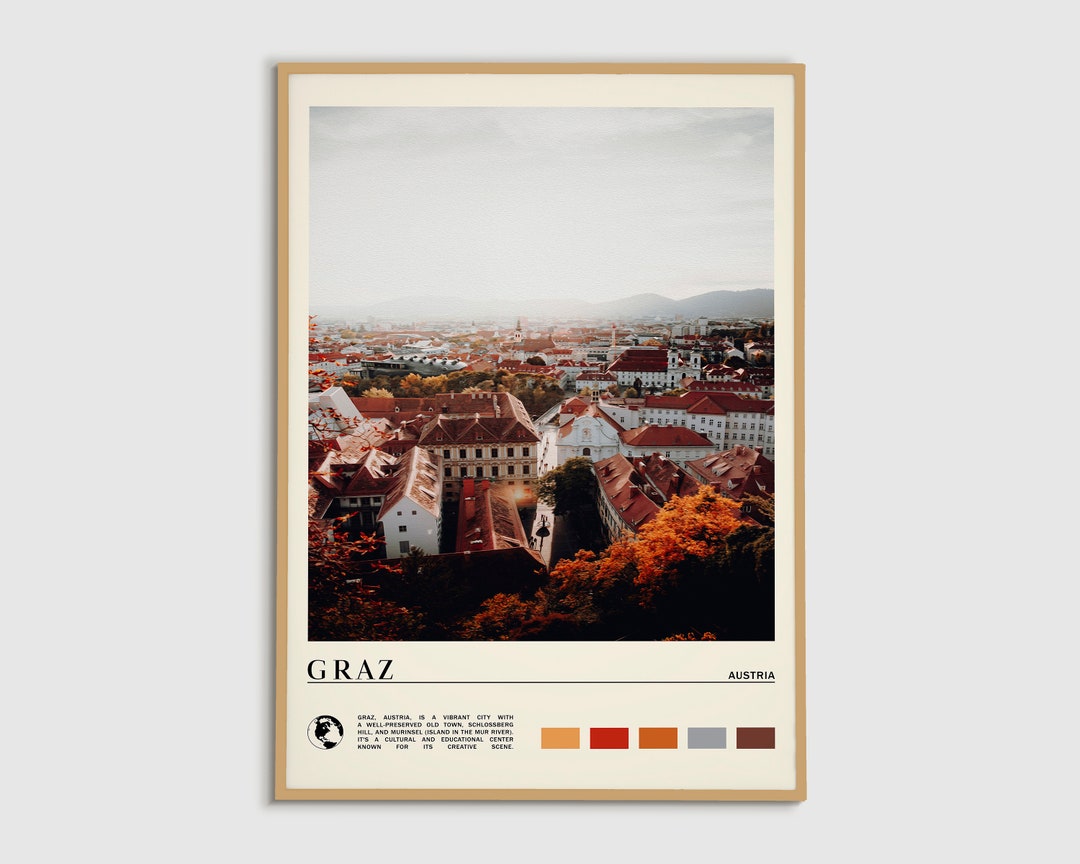 Digital Oil Paint, Graz Print, Graz Wall Art, Graz Poster, Graz Photo ...