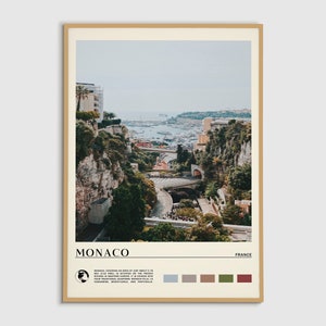 Monaco Druck, Monaco Wandkunst, Monaco Poster, Monaco Foto, Monaco Poster Druck, Monaco Wanddekor, Frankreich, Europa Print