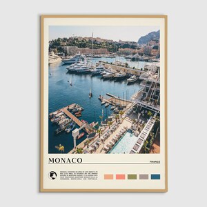Monaco Druck, Monaco Wandkunst, Monaco Poster, Monaco Foto, Monaco Poster Druck, Monaco Wanddekor, Frankreich, Europa Print