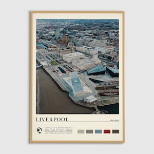 Digital Oil Paint, Liverpool Print, Liverpool Wall Art, Liverpool Poster, Liverpool Photo, Liverpool Poster Print, Liverpool Decor, England