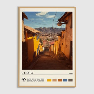 Digital Oil Paint, Cusco Print, Cusco Wall Art, Cusco Poster, Cusco Photo, Cusco Decor, Cusco Painting, Peru Poster Print, America
