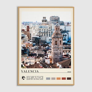Digital Oil Paint, Valencia Print, Valencia Wall Art, Valencia Poster, Valencia Photo, Valencia Poster Print, Valencia Poster, Spain Poster