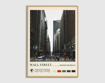 Digital Oil Paint, Wall Street Print, Wall Street Art, Wall Street Poster, Wall Street Photo, Wall Street Poster Print, Wall Street Decor