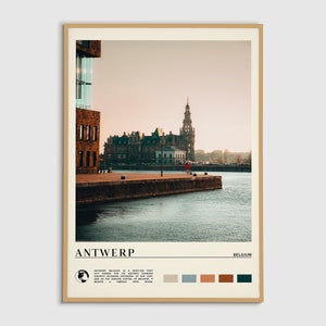 Digital Oil Paint, Antwerp Print, Antwerp Wall Art, Antwerp Poster, Antwerp Photo, Antwerp Poster Print, Antwerp Wall Decor, Belgium Poster