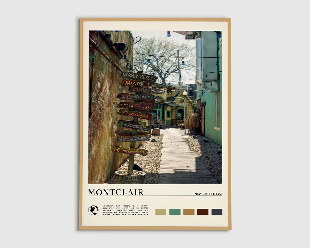 Digital Oil Paint, Montclair Print, Montclair Wall Art, Montclair