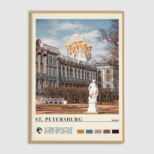Digital Oil Paint, St. Petersburg Print, St. Petersburg Wall Art, St. Petersburg Poster, St. Petersburg Photo, St. Petersburg Decor, Russia