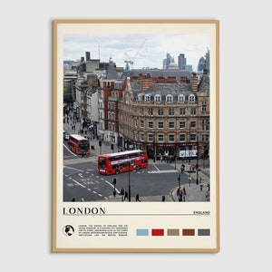 Digitale Ölfarbe, London Druck, London Wandkunst, London Poster, London Foto, London Poster Druck, London Wand Dekor, England Poster Druck