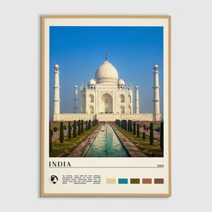 Peinture numérique à l'huile, impression d'Inde, art mural Inde, affiche d'Inde, photo d'Inde, impression d'affiche d'Inde, décoration murale d'Inde, Mumbai, impression d'affiche d'Asie