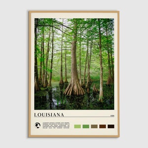 Digital Oil Paint, Louisiana Print, Louisiana Wall Art, Louisiana Poster, Louisiana Photo, Louisiana Poster Print, Louisiana Wall Decor, USA