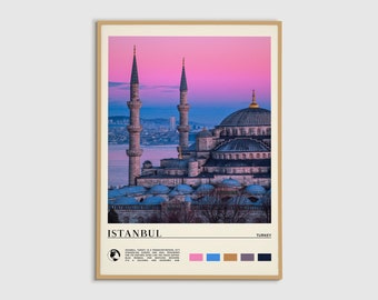 Digital Oil Paint, Istanbul Print, Istanbul Wall Art, Istanbul Poster, Istanbul Photo, Istanbul Poster Print, Istanbul Wall Decor, Turkey