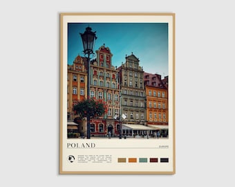Digital Oil Paint, Poland Print, Poland Wall Art, Poland Poster, Poland Photo, Poland Poster Print, Poland Wall Decor, Warsaw Poster, Europe